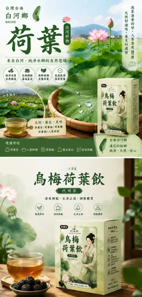 🌿烏梅荷葉飲|酸甜回甘 草本茶飲日常輕鬆喝 🍵餐後想喝點清爽的?烏梅荷葉飲陪你享受每日茶時光 🌿天然烏梅荷葉茶|簡單沖泡 一家人都適合的日常飲品 - 3