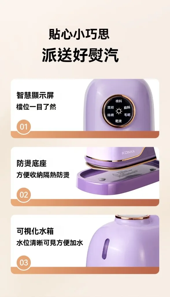 限時搶購 聲寶熱賣【智能控溫一秒除皺】家用便攜式熨燙機 6效合一 滿足日常所需！ - 21