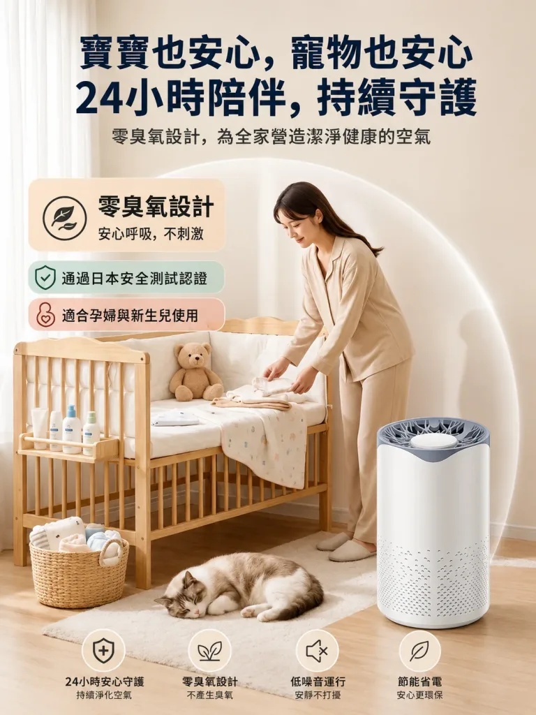 🏠【家用空氣清淨機】多層濾網設計|有效過濾貓毛與花粉 日常居家空氣更清新 - 15