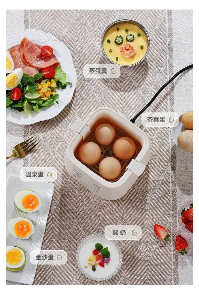 早晨不用忙 一台煮蛋器快速準備營養早餐 預約設定＋多模式烹煮 起床就能享用剛剛好的蛋料理 - 6