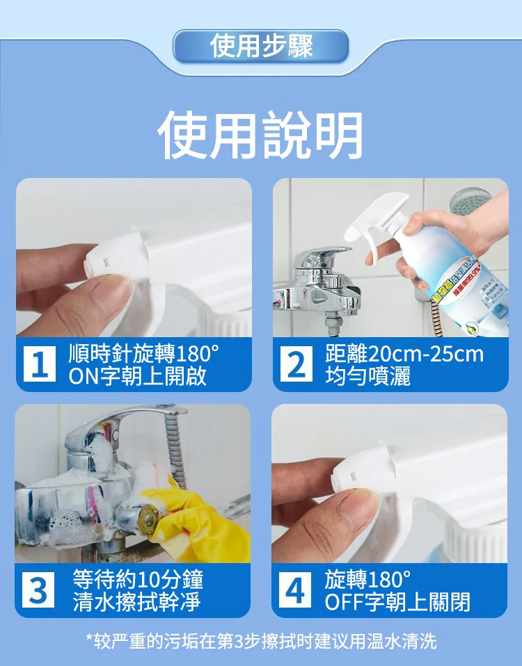 ✨ 多場景適用 一瓶輕鬆清潔浴室髒污 ✅ 水龍頭水垢 ✅ 花灑白色沉積 ✅ 洗手台污漬 ✅ 浴室金屬表面污垢 深入清潔日常難處理污漬 讓浴室恢復清爽潔淨感 - 21