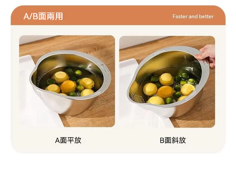 🍚 淘米總漏米？ 🥬 洗菜瀝水好麻煩？ 💧 廚房工具越買越多？ 康寧316L瀝水籃 洗米 洗菜 洗水果 一盆完成 ✨ 不鏽鋼材質 ✨ 大容量設計 ✨ 沖洗快速好整理 家庭廚房必備實用好物！ - 21