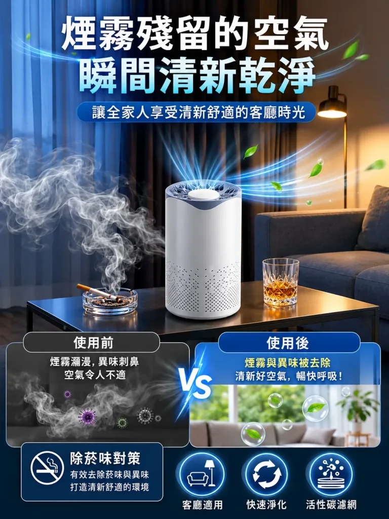 🏠【家用空氣清淨機】多層濾網設計|有效過濾貓毛與花粉 日常居家空氣更清新 - 19