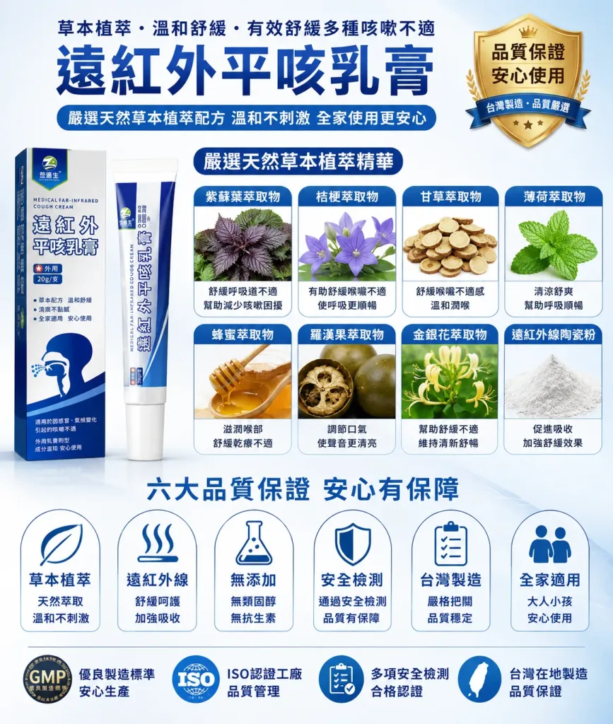 🌿【遠紅外草本舒適乳膏】清爽外用設計|日常喉部與呼吸舒適護理居家備用 - 2