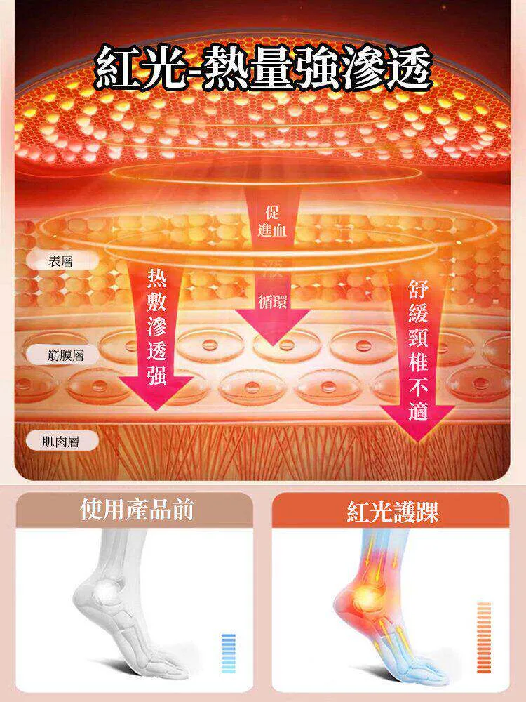 🦶天冷腳部容易冰冷？ 智能溫控手足護具 溫熱包覆腳踝與小腿 搭配按摩功能 居家休息時輕鬆使用 給雙腳更多溫暖照顧 - 5